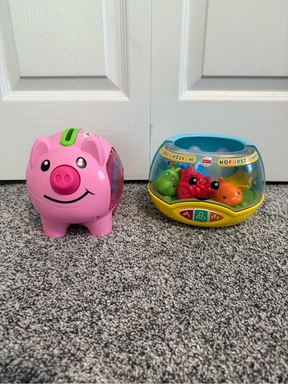 Fisher-Peice Piggy Bank & Fish Bowl - Interactive Counting Toy Bundle